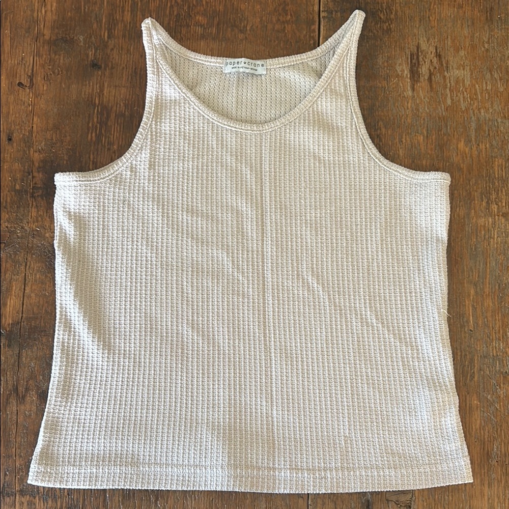 Paper Crane Cream Tank Top